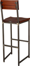 Load image into Gallery viewer, Flintlock Bar Stool with Back