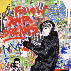 Enjoy Life (small Monkey) - Mr Brainwash