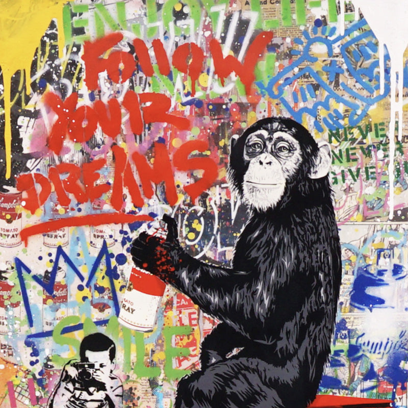 Enjoy Life (small Monkey) - Mr Brainwash