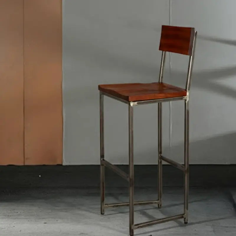 Rosemill - Flintlock - Bar Stool with Back