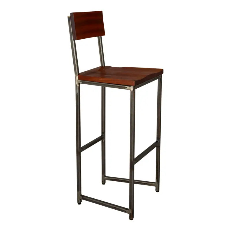 Rosemill - Flintlock - Bar Stool with Back