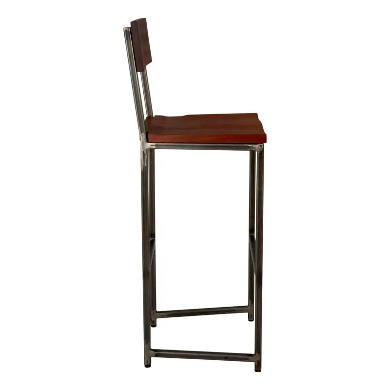 Rosemill - Flintlock - Bar Stool with Back