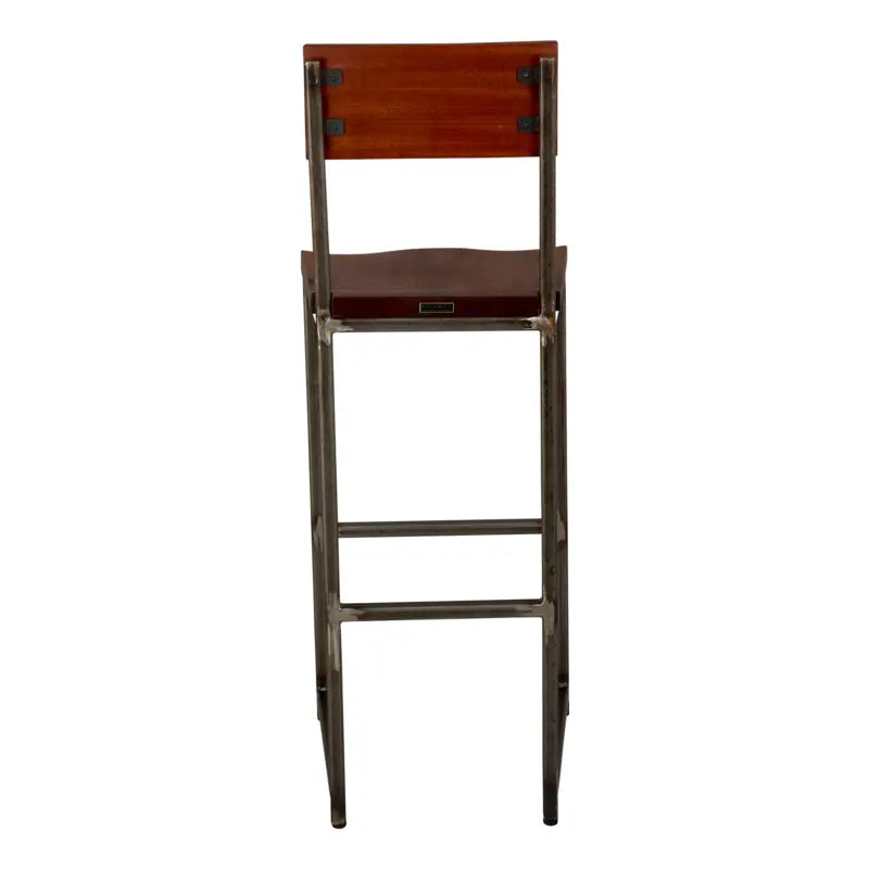 Rosemill - Flintlock - Bar Stool with Back
