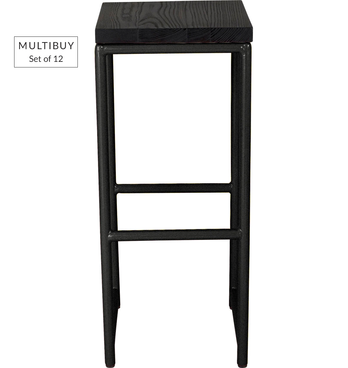 MULTIBUY – Set of 12 Classic Bar Stools – Round Frame