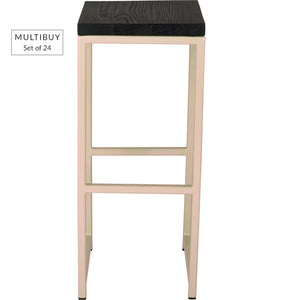 MULTIBUY – Set of 24 Classic Bar Stools – Square Frame