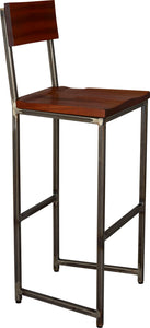 Flintlock Bar Stool with Back