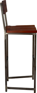 Flintlock Bar Stool with Back