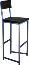 Load image into Gallery viewer, MULTIBUY – Set of 4 Bar Stools with Back – Square Frame
