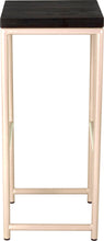 Load image into Gallery viewer, Off white metal stool with black stain ash wood made in UK - side view round frame
